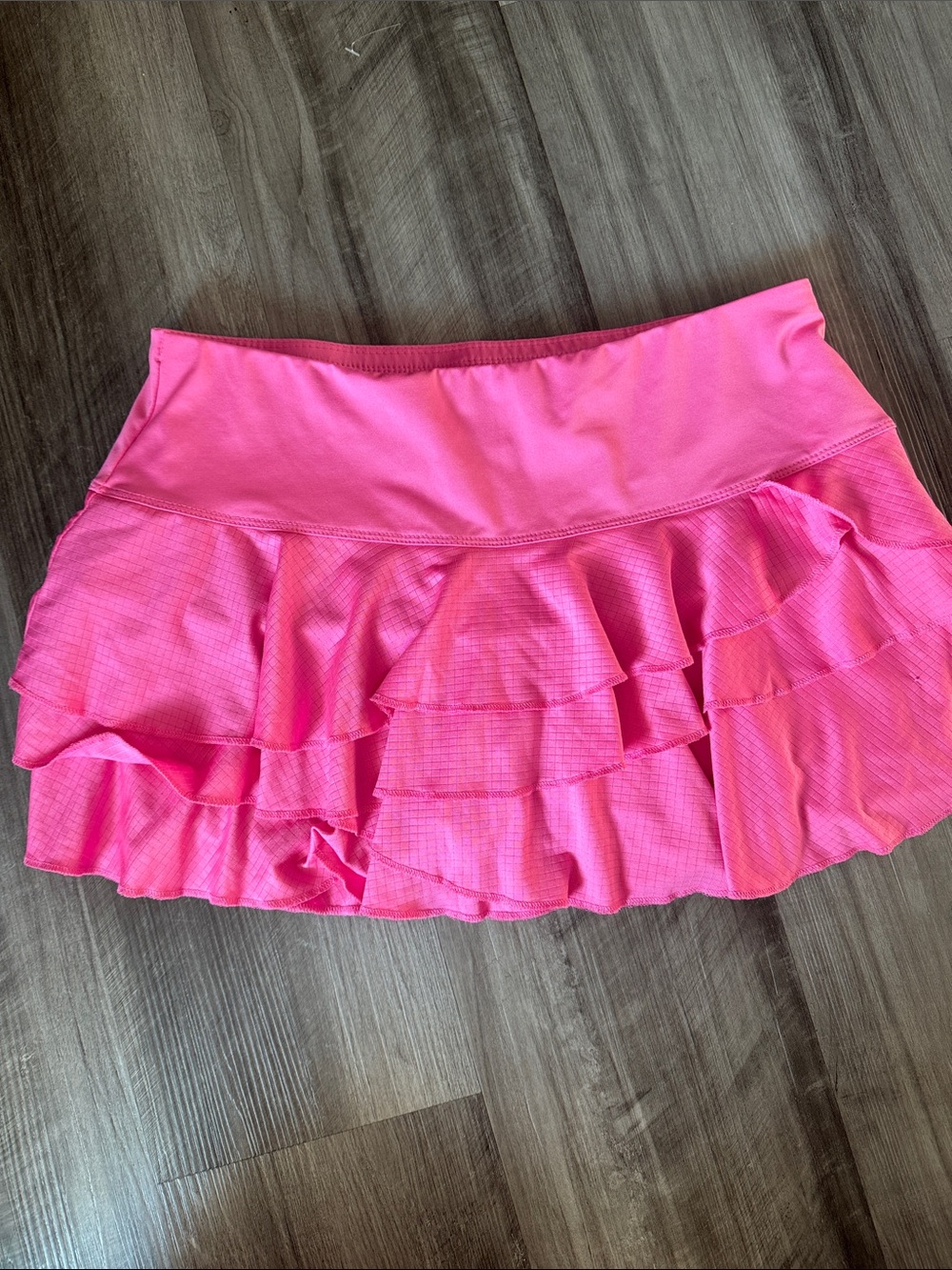 Lucky In Love Golf Tennis Skort Skirt medium 8-10 pink ruffle athletic women’s